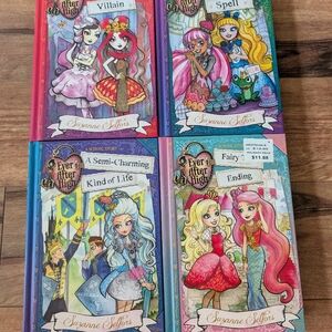 4 Hardcover Books- Ever After High- A School Story Books 1, 2, 3 & 6
